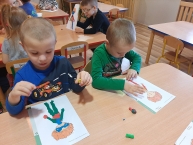 Karnawałowe prace plastyczne Motylków